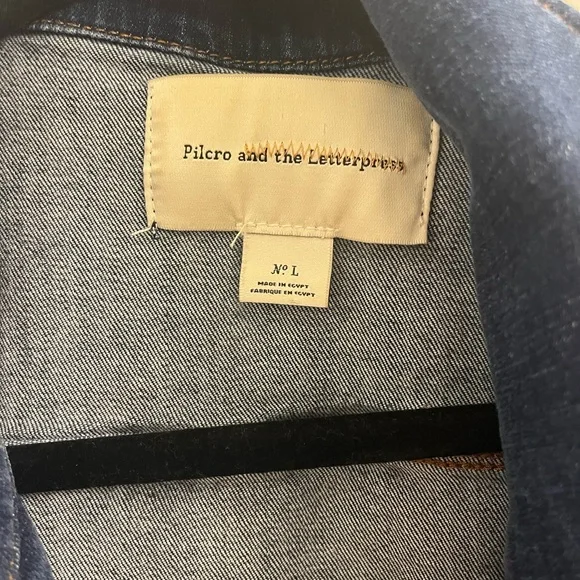 Pilcro and the Letterpress Jean Jacket - Picture 2 of 3